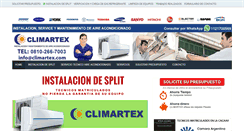 Desktop Screenshot of climartex.com