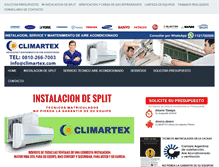 Tablet Screenshot of climartex.com